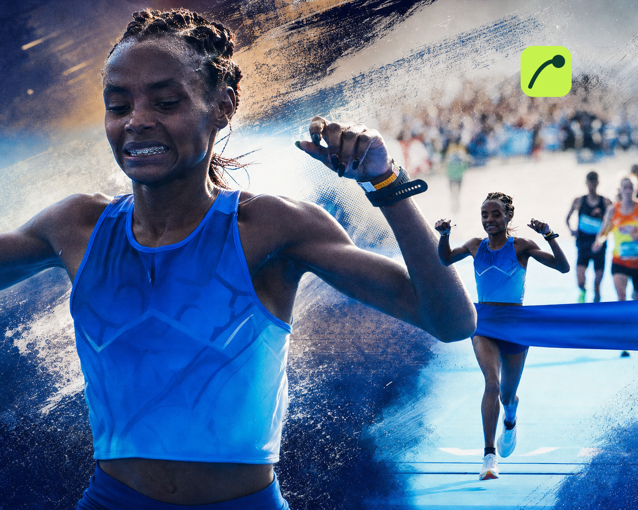 Sheila Chepkirui Valencia finish